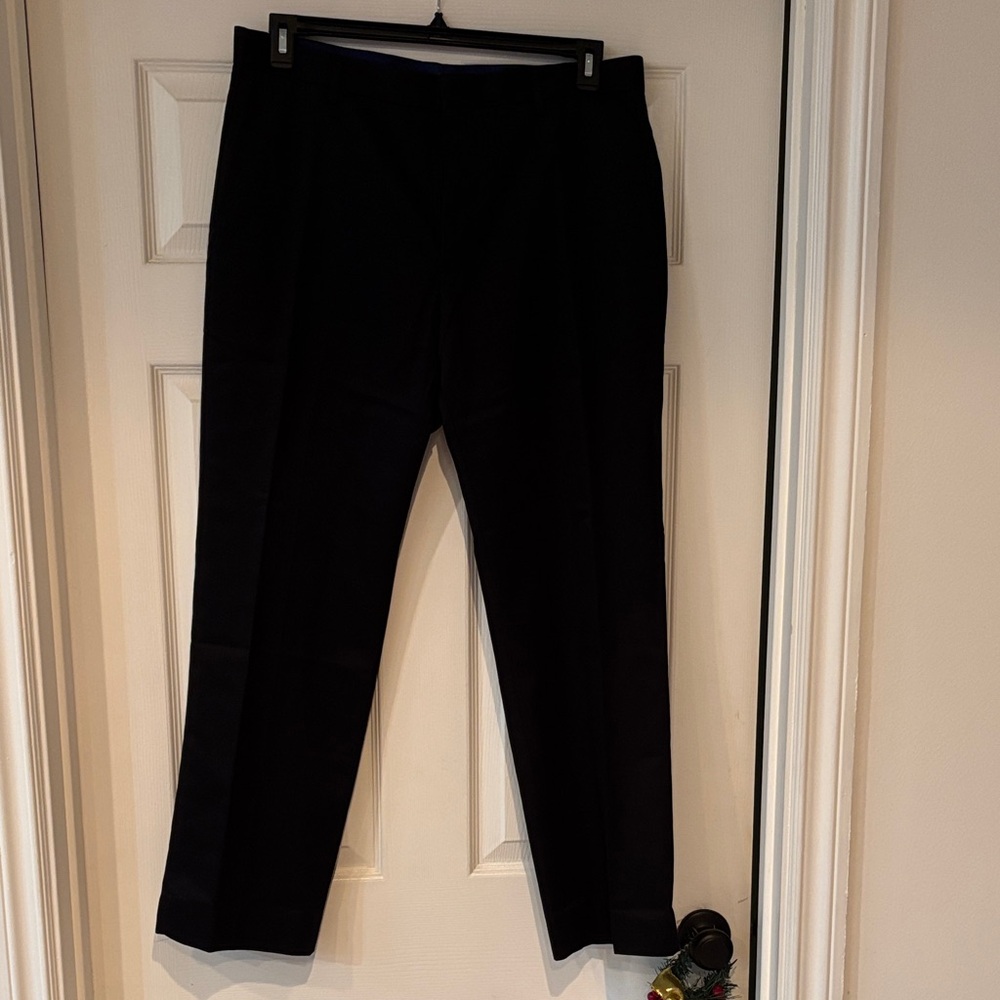 Men’s Banana Republic Tailored Slim Fit Black Flat Front Dress Pants